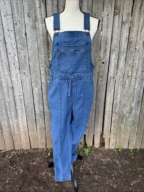 Duluth Trading Co. Women's Blue Denim Overalls Workwear Utility